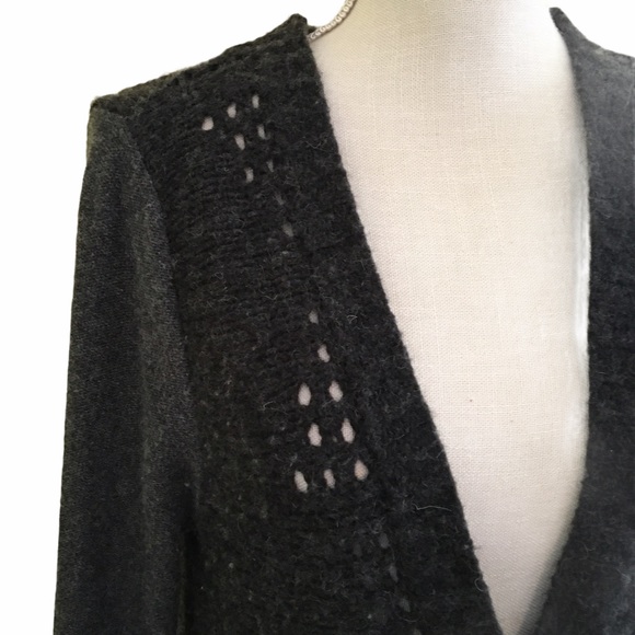 CLEARANCE /Make an offer! Free People Cardigan with Back Fabric Deta… - Picture 2 of 9